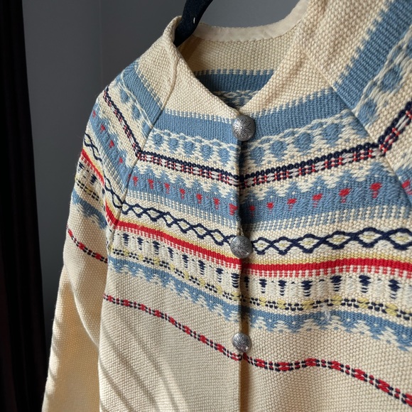 Vintage Handmade Nordic Wool Cardigan/Jacket - Picture 5 of 5